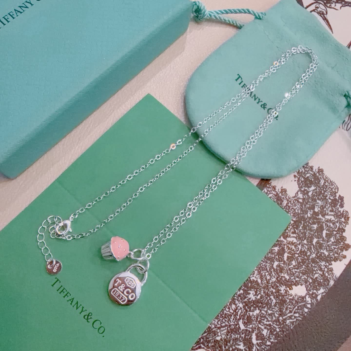 Tiffany & Co. Lock Charm Necklace